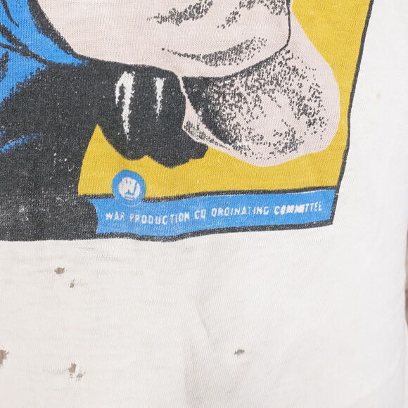 VINTAGE ROSIE THE RIVETER FEMINISM SINGLE STITCH TSHIRT SIZE XL THRASHED - Picture 3 of 16